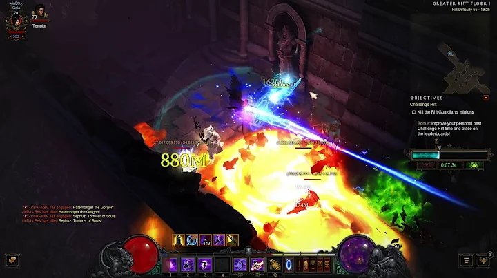 Diablo 3 Challenge Rift 32 - Vyr Rasha Archon