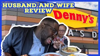 DENNY'S BRISKET MAC and CHEESE, CREPE and PHILLY STEAK OMELETTE Review with My Wife.