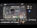 Msi prestige 16 ai evo b1mg  disassembly and upgrade options