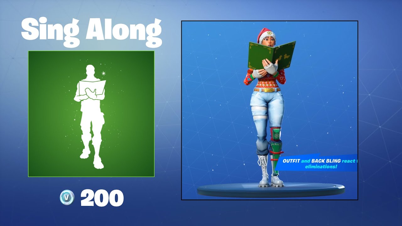 Sing Along Fortnite Emote YouTube