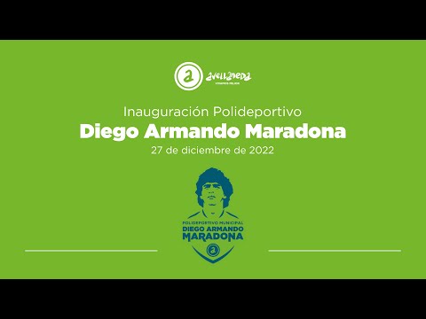 Inauguración del polideportivo Diego Armando Maradona en Avellaneda