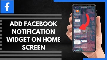 How To Add Facebook Notification Widget On Home Screen