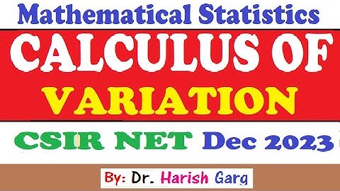 Calculus of Variation | CSIR NET Dec 2023 | Short Cut Tricks