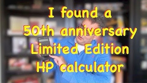 I found a Limited Edition 50th Anniversary HP-32S calculator! - Erix Collectables #104