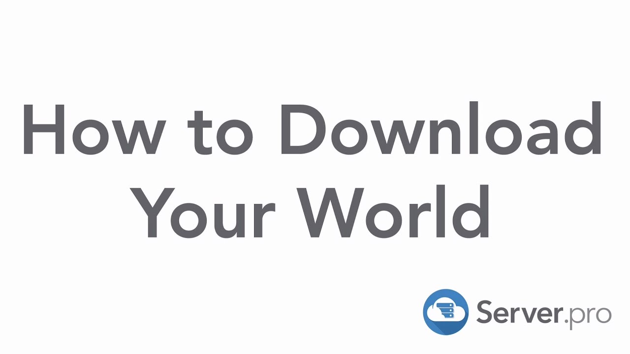 How To Download Server World Minecraft