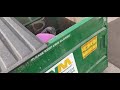 Lady living in private dumpster