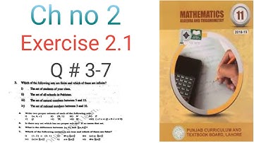 Question no 3,4,5,6,7 || 11th Class Math || Ch 2 Sets, Functions & Groups || Exercise 2.1