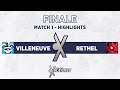 Finale  match 1  highlights  villeneuve  rethel