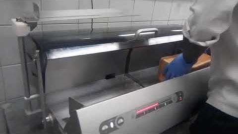 How to operate and use Bizerba precision bread and cake slicer.