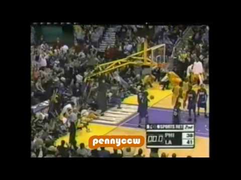 Allen Iverson 27pts vs Kobe 36pts Shaq 00/01 NBA *...