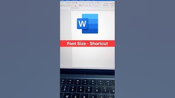 how to increase font size in ms word #shorts #computer #msword #shortcut #trending #trending #short