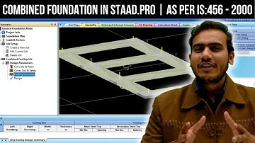 Combined Foundation Design in STAAD.Pro | IS:456-2000