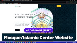 How to Create Mosque/Islamic Center Website using WordPress 2024? Masjid Website without Coding screenshot 3