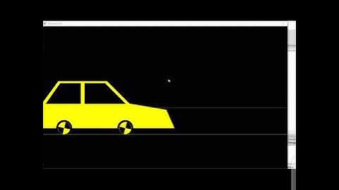 A moving car using graphics in c++