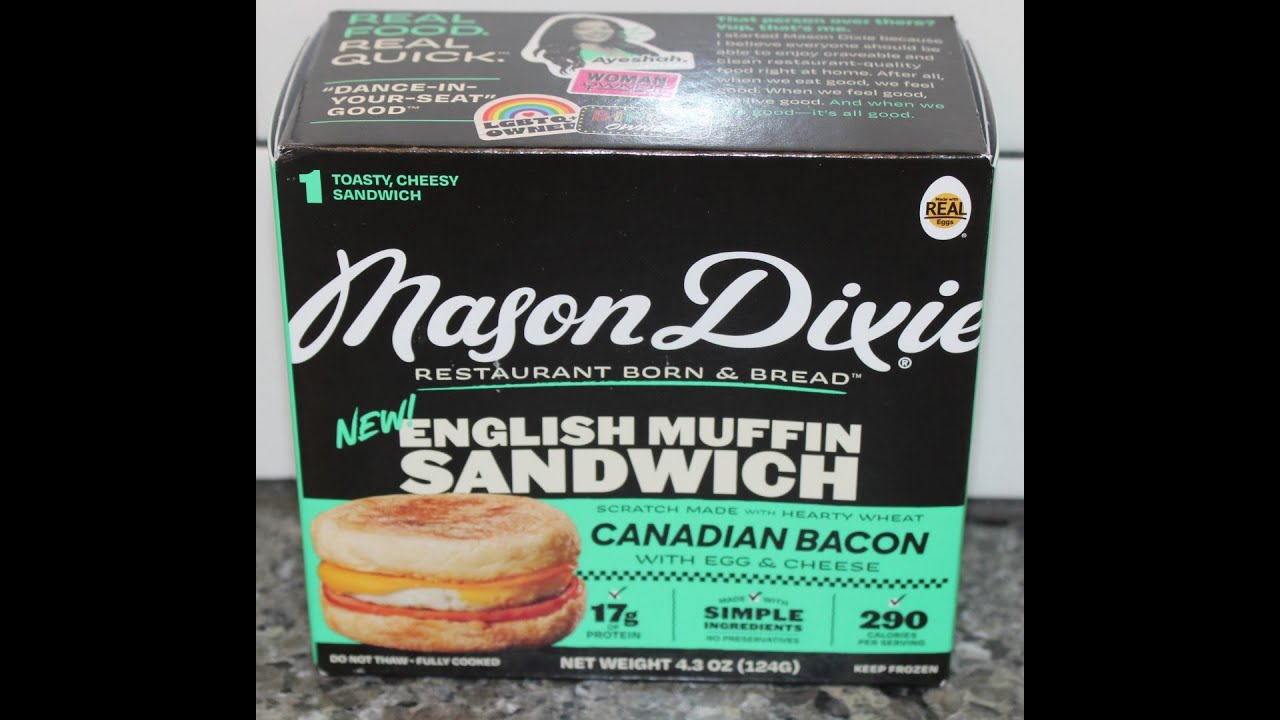 Mason Dixie English Muffin Sandwich Canadian Bacon with Egg & Cheese Review