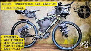How to setup bikepacking race adventure Aerobars Sram blips cages bikebuild Riverside Touring920 AXS