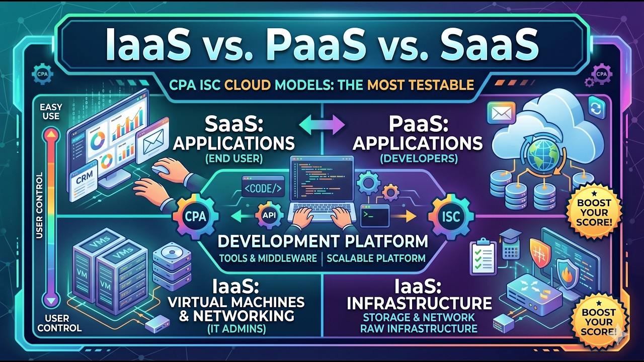 IaaS vs PaaS vs SaaS The Most Testable Cloud Computing Models | CPA ISC ...