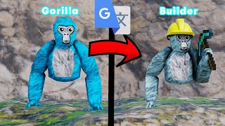 I google translated Gorilla Tag X100