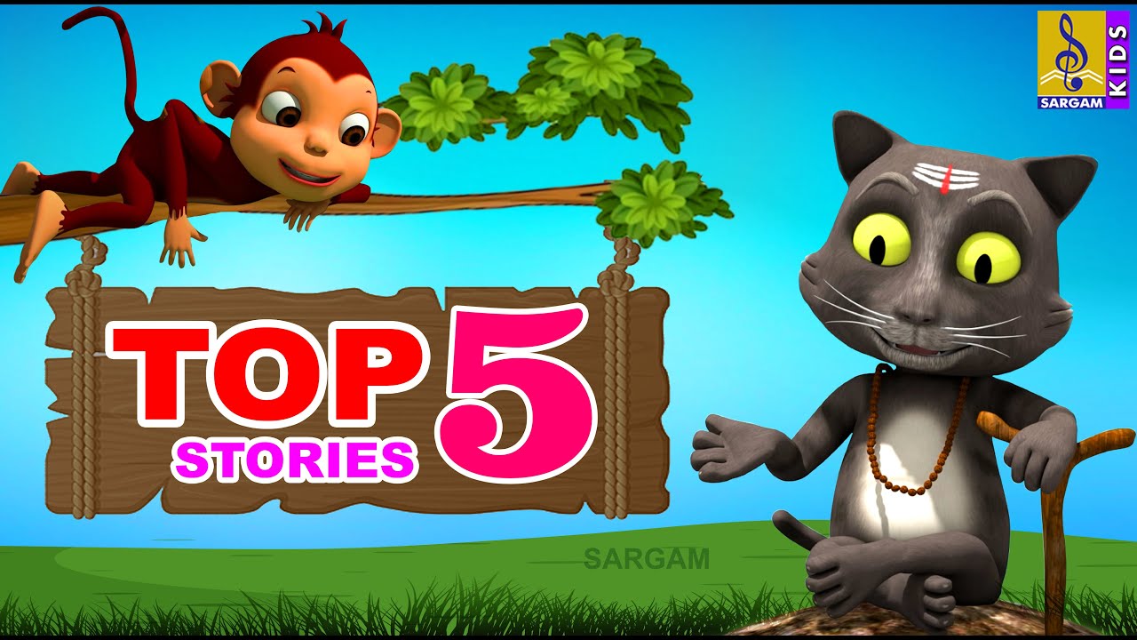 Top 5 Stories | Kids Animation Stories Kannada | Kids Cartoon | Kannada Kathegalu