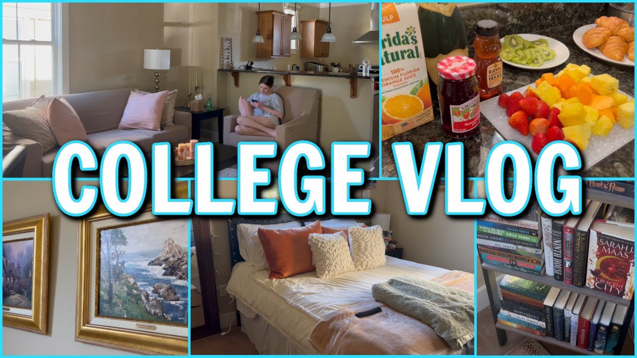 THE COLLEGE VLOG | COLLEGE APARTMENT HOUSE TOUR - YouTube
