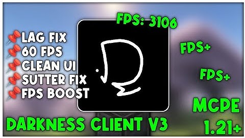 🔥 DARKNESS CLIENT V3 for MCPE 🥳 1.21+ | Best FPS Boost & PvP Client!