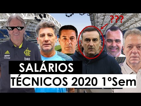 SALARIO DOS TÉCNICOS DO BRASILEIRÃO 2020 - [ATUALIZADO]