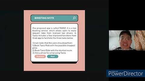 USER 2 BRIEFING NOTE - HCI PROTOTYPE USER TESTING