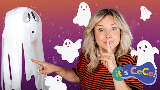 Halloween Song For Kids With Cece I Ghosts Flying Everywhere I Preschool Songs