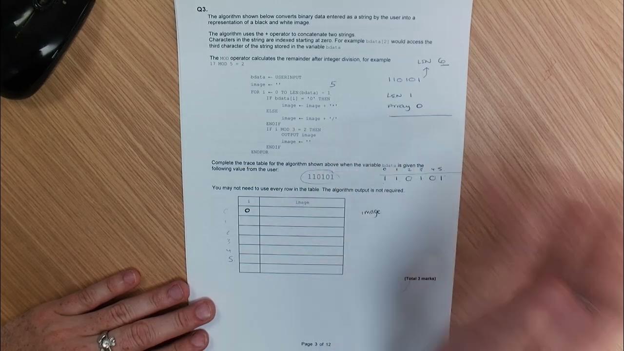 Trace Tables - GCSE Computer Science - Part 2 - YouTube