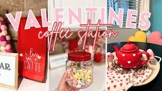 ❤️VALENTINE’S DAY COFFEE BAR | VALENTINE’S DECORATE WITH ME | DECORATING FOR VALENTINE’S DAY 2024