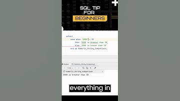 [SQL Tip] Wrong output if you treat number as string in SQL