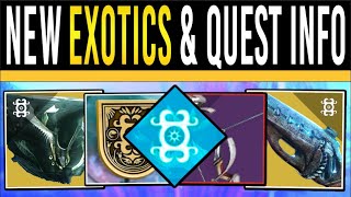 Destiny 2: NEW LOOT REVEALED & DEEP WARNINGS! New QUESTS, Exotics, Vendor Update, Patch Notes & More