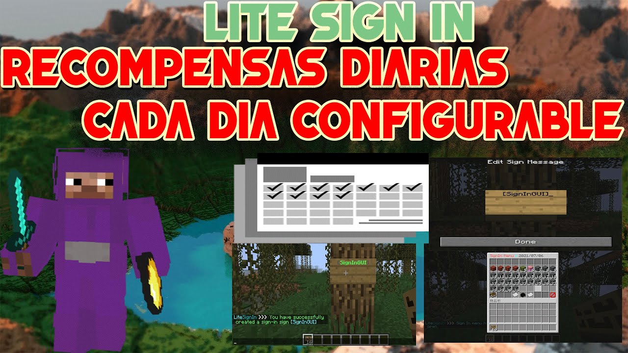 Lite Sign In - Recompensas cada día para tu servidor de Minecraft - Spigot