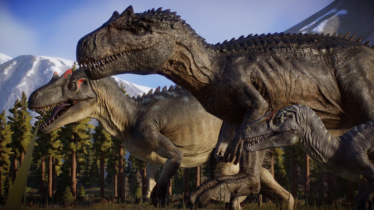 The Allosaurus Family | Jurassic World Evolution 2 - YouTube