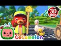 Learn Safe Street Crossing | CoComelon - Kids Cartoons & Songs | Healthy Habits for kids