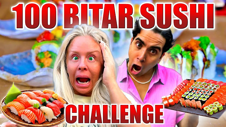 100 BITAR SUSHI CHALLENGE- Vem äter flest?
