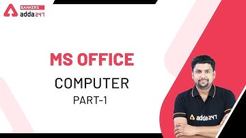 Microsoft Office (Part-1) | Computer Awareness for RBI Assistant 2020 Mains