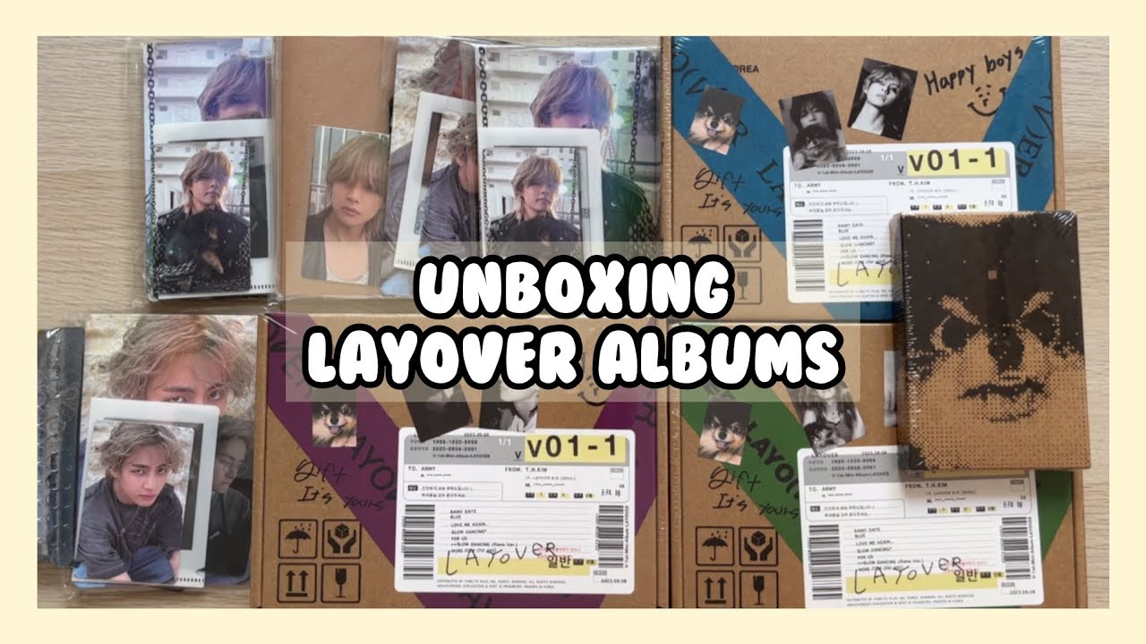 ✨ unboxing BTS V's 1st solo album layover | weverse global ver