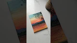 Paint with me ✨#art #acrylicpainting #artshorts #painting #sunset