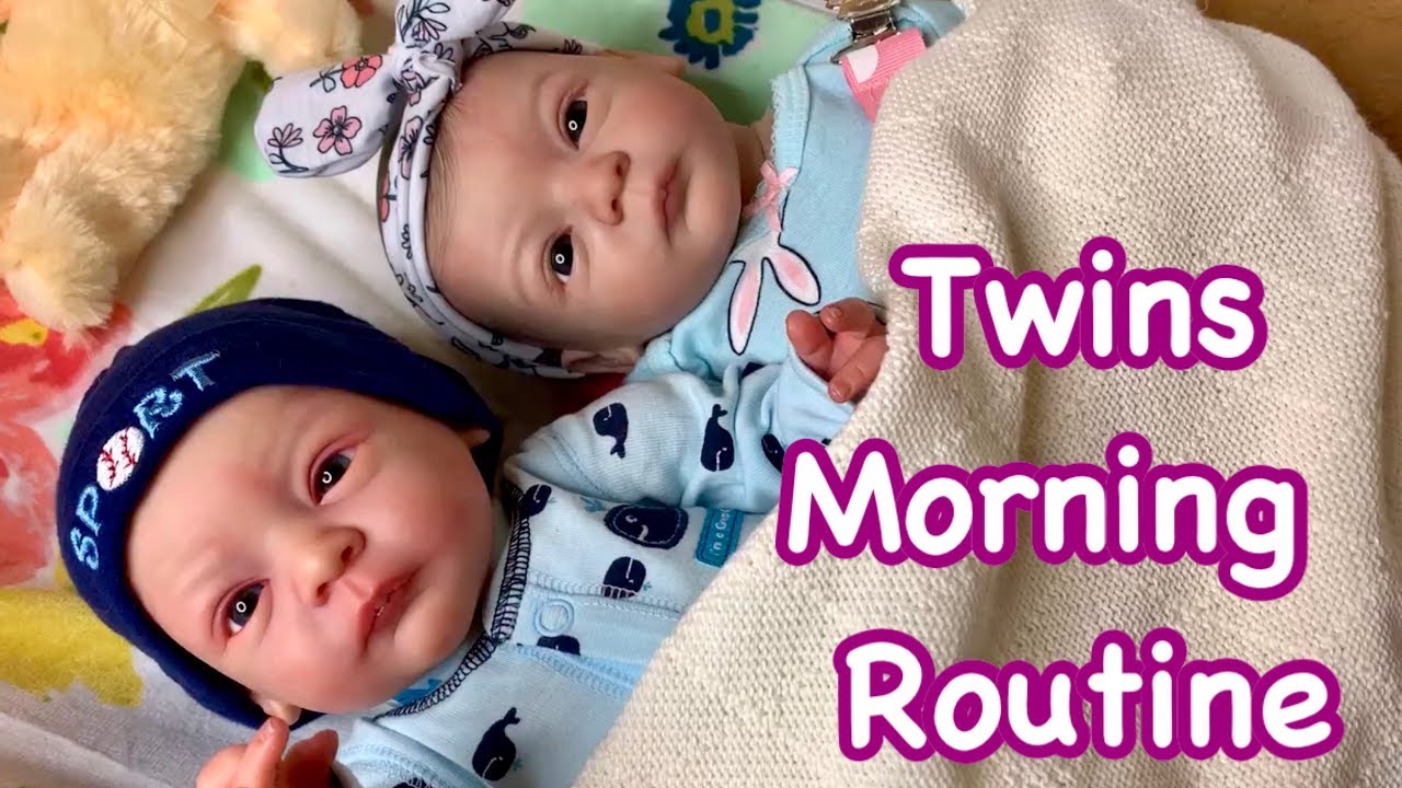 ❤️❤️ Reborn Role Play Morning Routine with Twins 👶🏼👶🏼