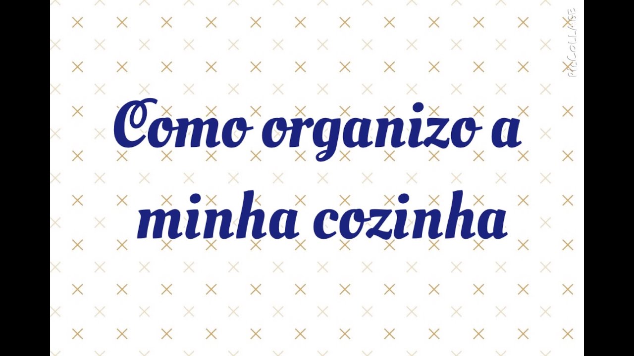 Como organizo a minha cozinha.