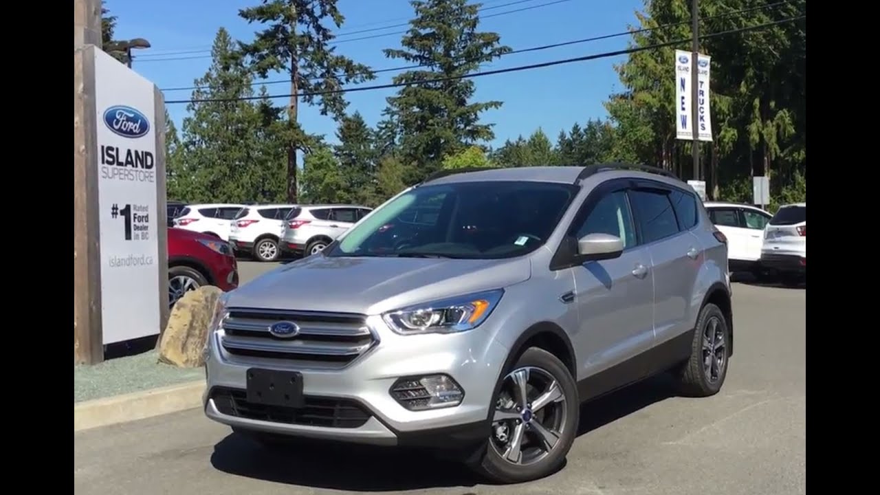 2017 Ford Escape SE W/ Roof Rails +Leather Review | Island Ford - YouTube