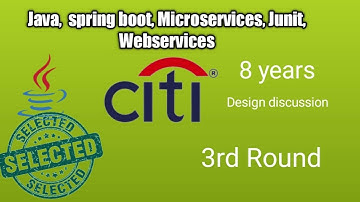 Citibank design interview | java interview questions and answers | Microservices interview questions