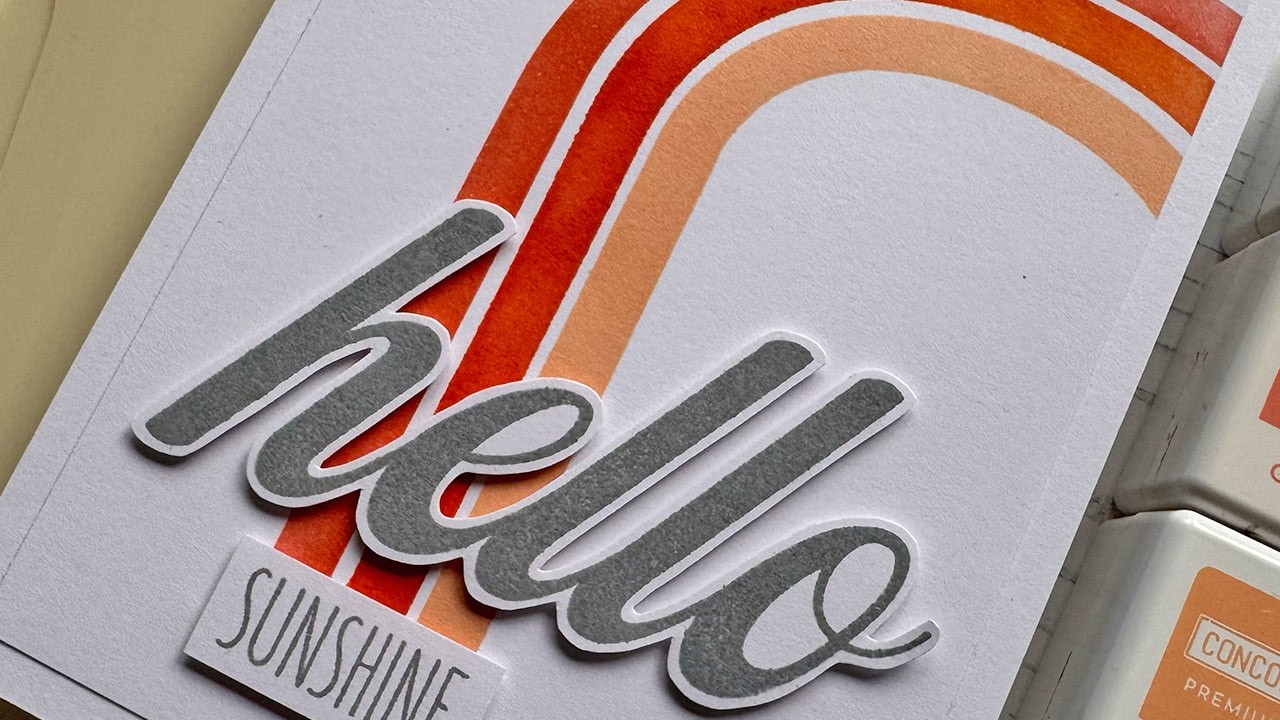 Uniko Celebrating 14 Years & Introducing Layering Retro Rainbow Stencil