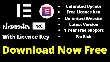 How to get Elementor pro license key | Elementor Pro Latest Version 2020