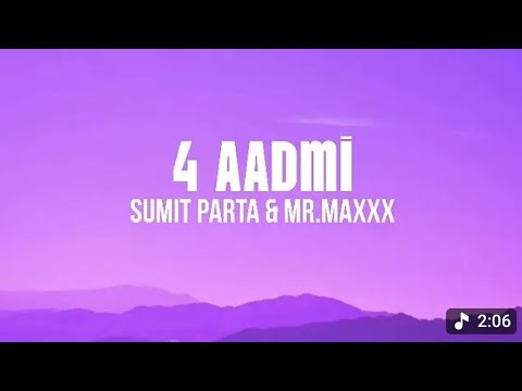 4 AADMI (Official lyricalVideo) | Sumit Parta |Mr.Maxxx | New Haryanvi Song 2025