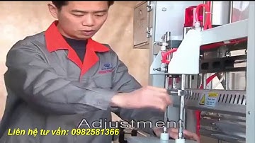 Máy cắt dán màng co log, máy đóng lốc và co màng tự động QSJ 5040A