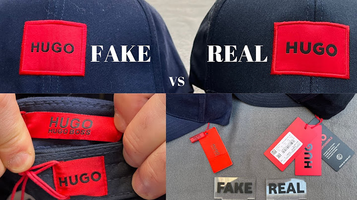 Fake vs Real Hugo Boss Cap