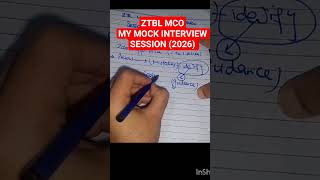 ZTBL OG-3 Mock Interview Session (Live Zoom) #ztbl #mockinterview #jobs