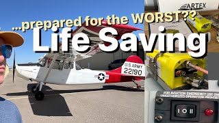 406 ELT INSTALL | Artex 345, 1951 Cessna L-19 / O-1 Birddog.
